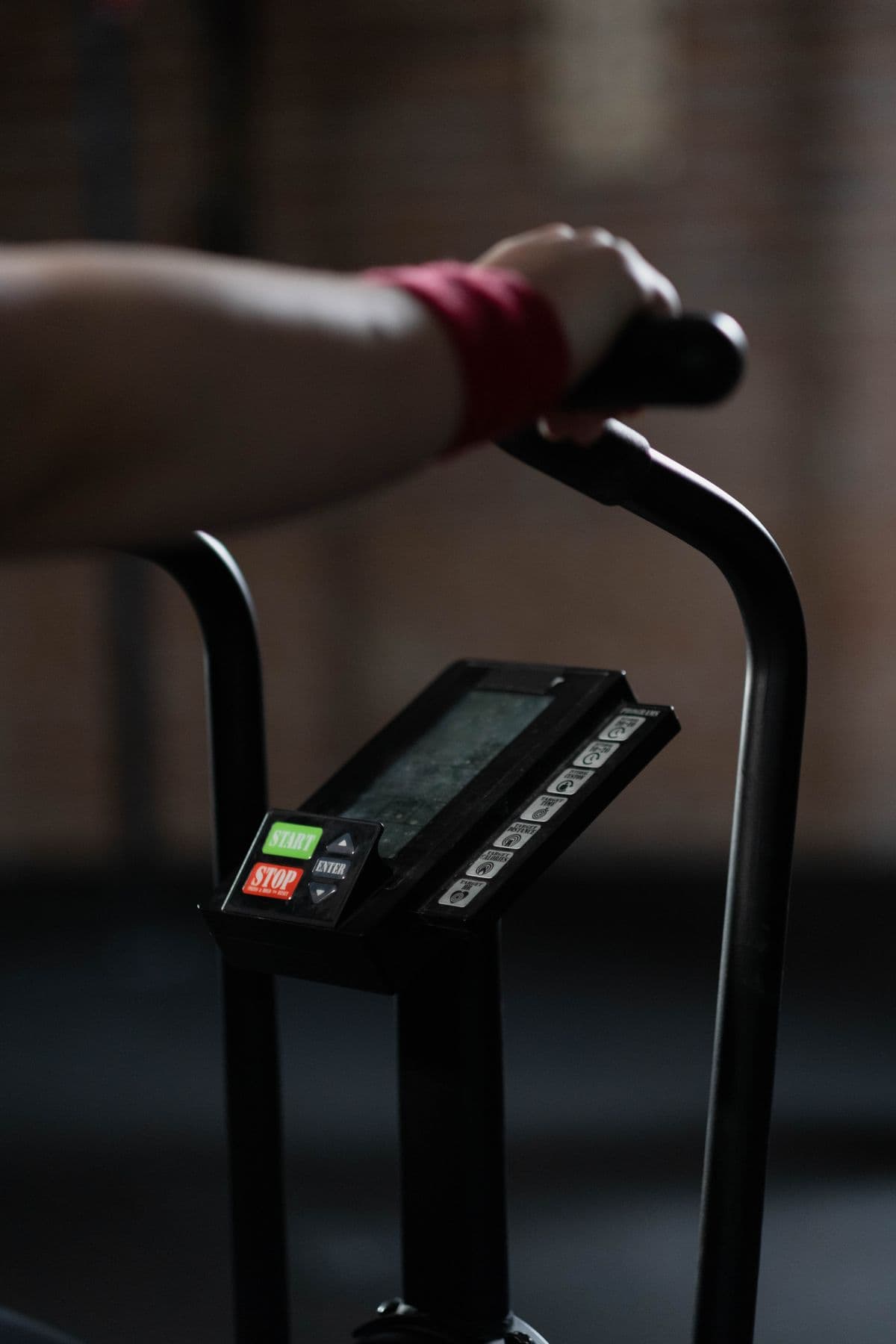 Mini pedal exerciser used for gentle low-impact movement at home